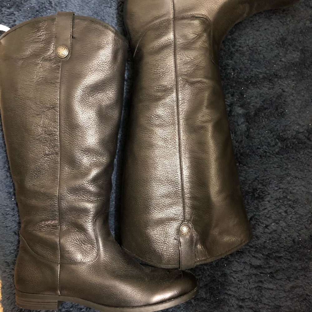 Wide Black Leather Boots from Target.